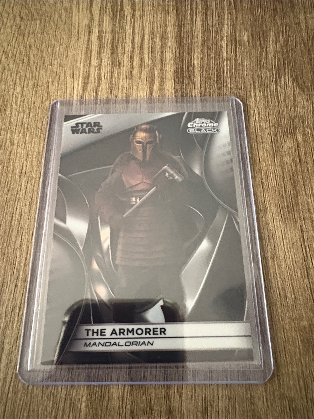 Star Wars Black The Armorer Card -  Silver Chrome